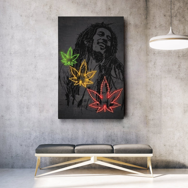 Bob Marley - CanvasNeon