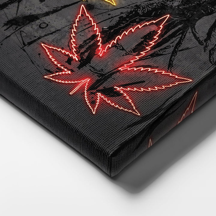 Bob Marley Neon Canvas Art | Music Wall Decor - CanvasNeon