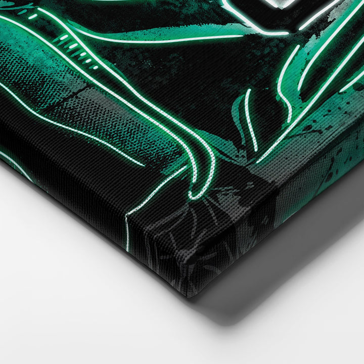 Boston Celtics Custom Jersey Canvas | Neon Wall Art - CanvasNeon