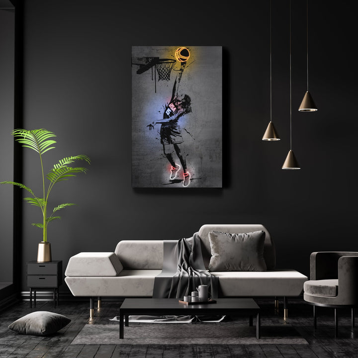 Brittney Griner Neon Canvas Art | Modern Wall Decor - CanvasNeon