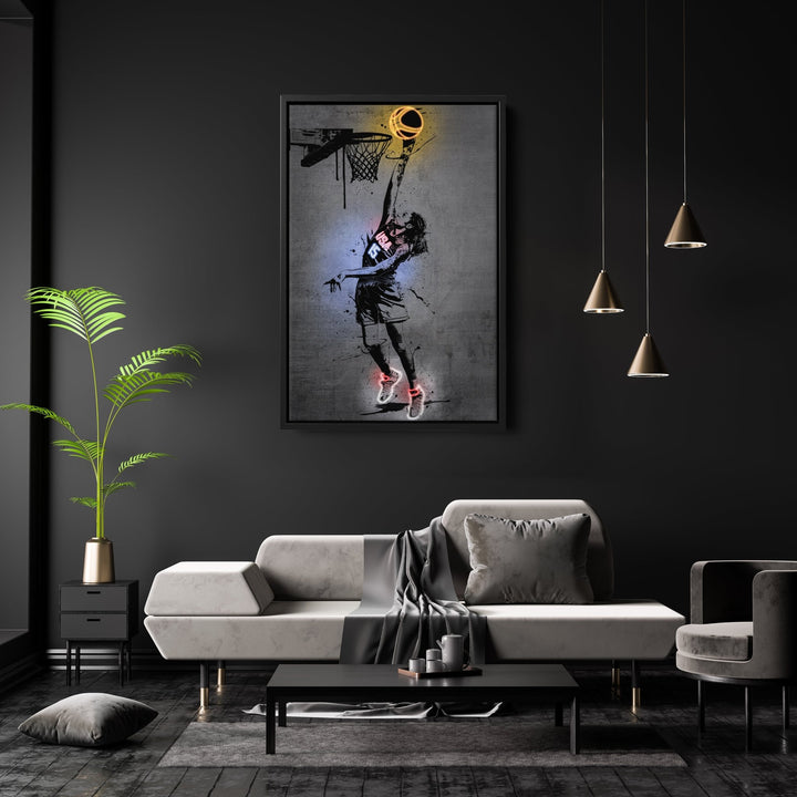 Brittney Griner Neon Canvas Art | Modern Wall Decor - CanvasNeon