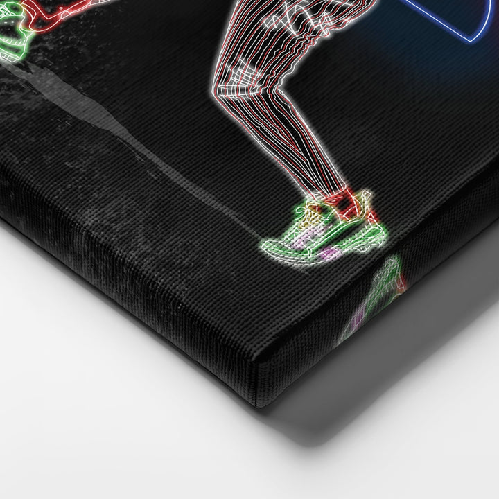 Bryce Harper Neon Canvas Art | Phillies Wall Decor - CanvasNeon
