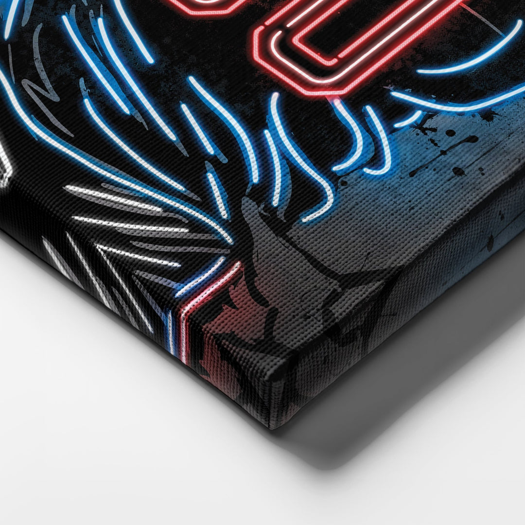Buffalo Bills Custom Jersey Canvas | Neon Wall Art - CanvasNeon