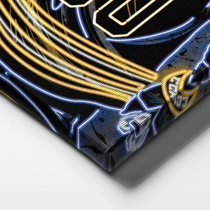 Buffalo Sabres Custom Jersey Canvas | Neon Wall Art - CanvasNeon