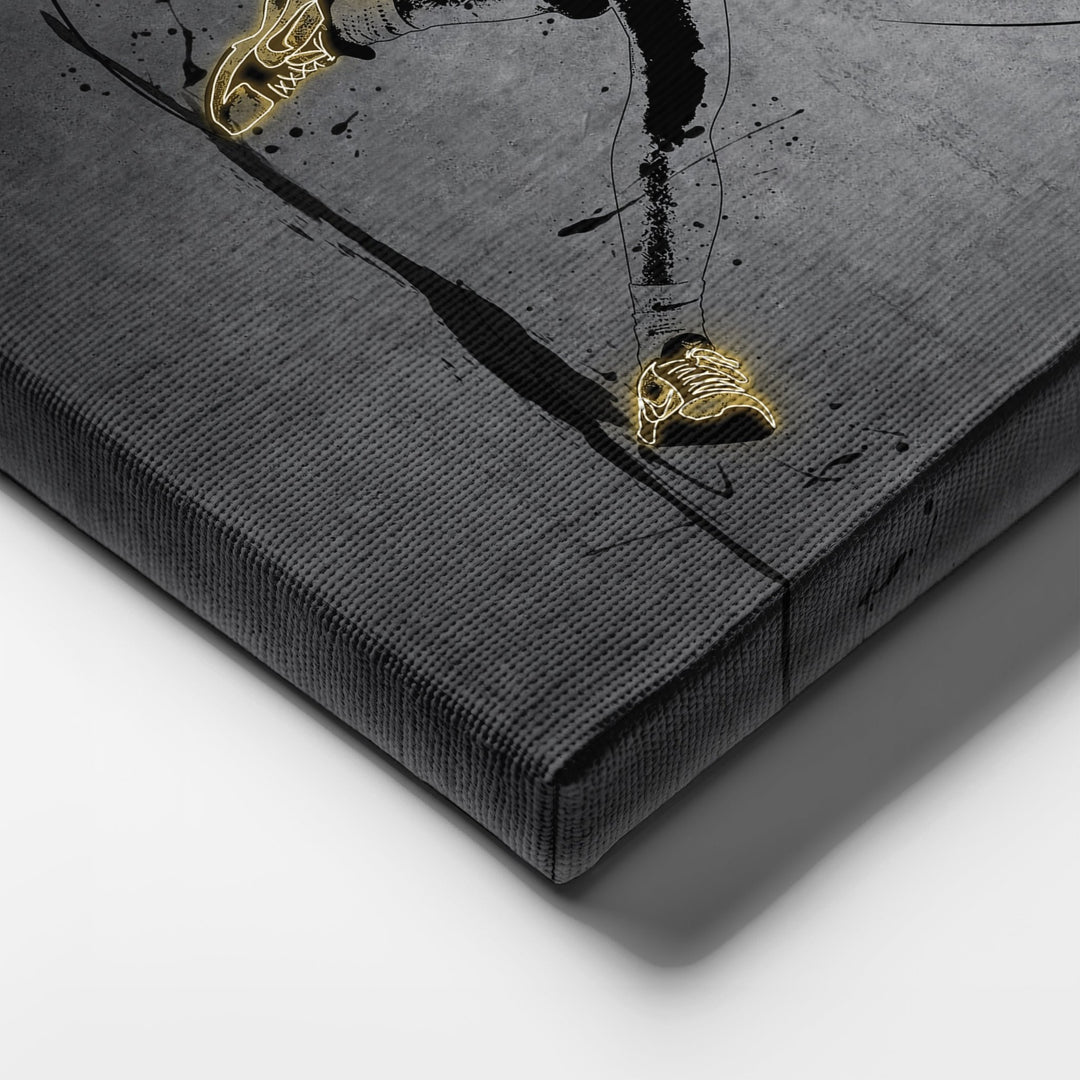 Caitlin Clark Neon Canvas Art | Modern Wall Decor for Hawkeyes Fans - CanvasNeon