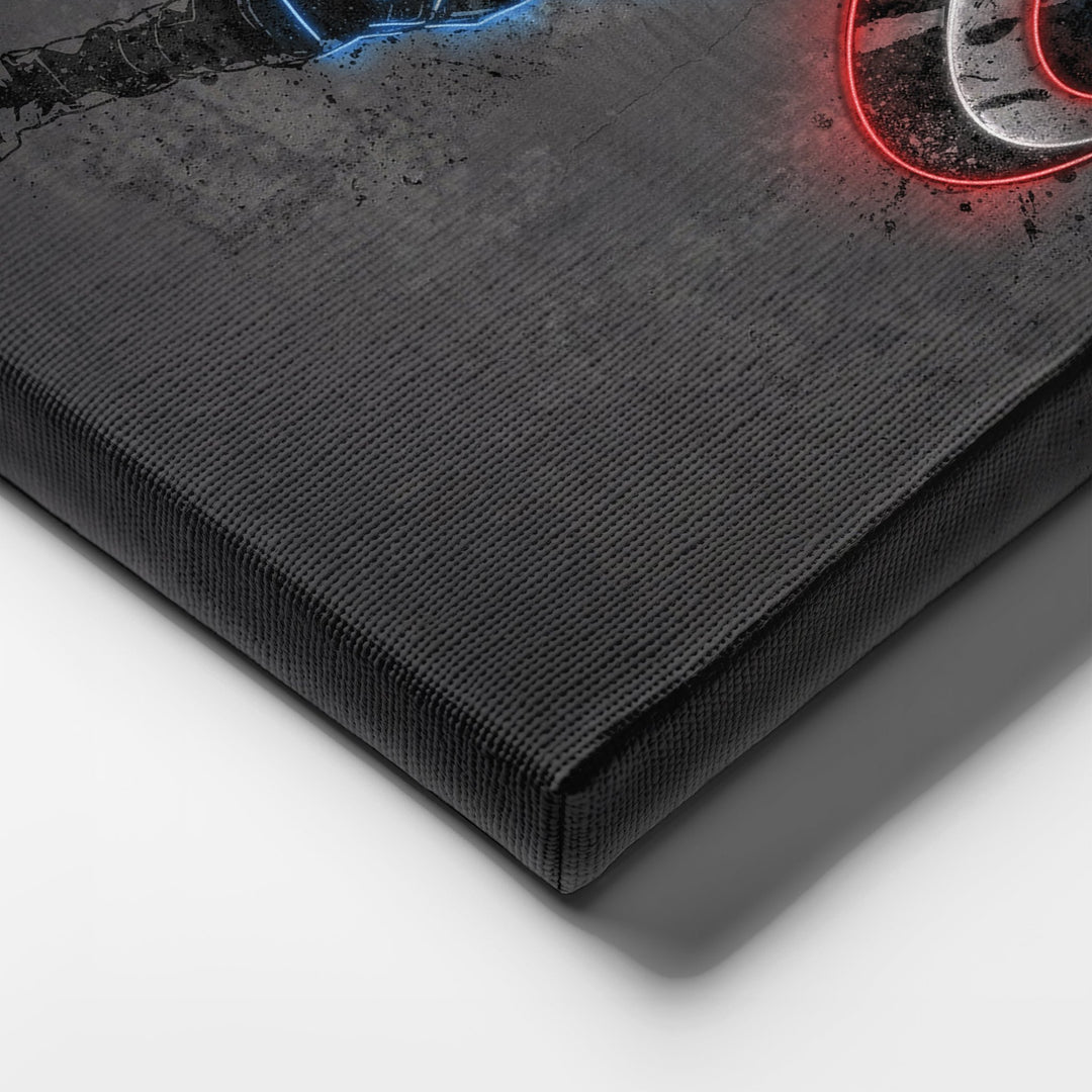Captain America Canvas | Marvel Neon Wall Art - CanvasNeon