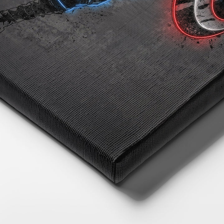 Captain America Canvas | Marvel Neon Wall Art - CanvasNeon