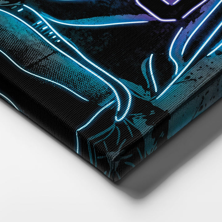 Charlotte Hornets Custom Jersey Canvas | Neon Wall Art - CanvasNeon