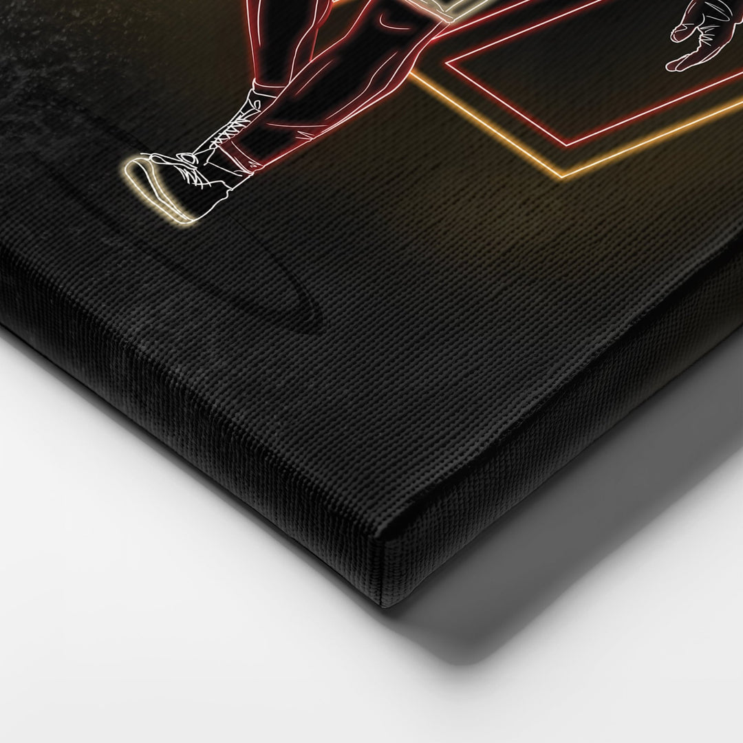 Chase Young Neon Canvas Art | Commanders Wall Decor - CanvasNeon