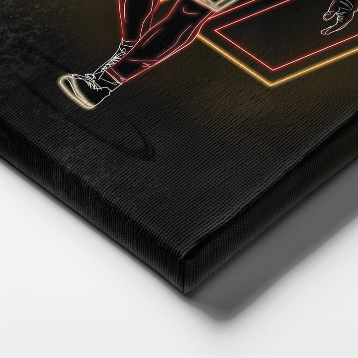 Chase Young Neon Canvas Art | Commanders Wall Decor - CanvasNeon