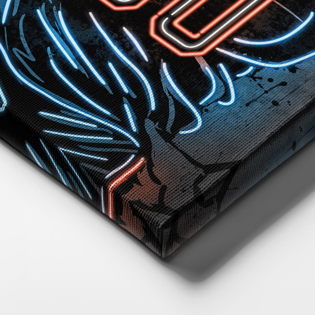 Chicago Bears Custom Jersey Canvas | Neon Wall Art - CanvasNeon