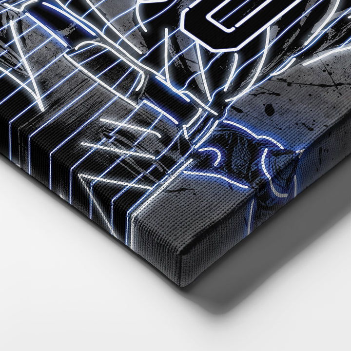 Chicago Cubs Custom Jersey Canvas | Neon Wall Art - CanvasNeon