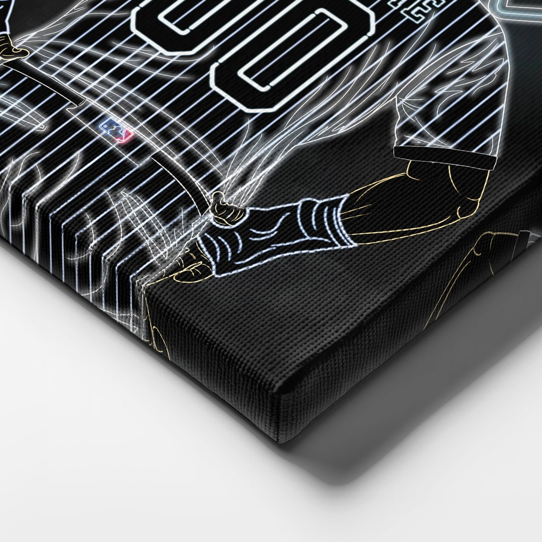 Chicago White Sox Personalized Jersey Canvas | Neon Wall Art - CanvasNeon
