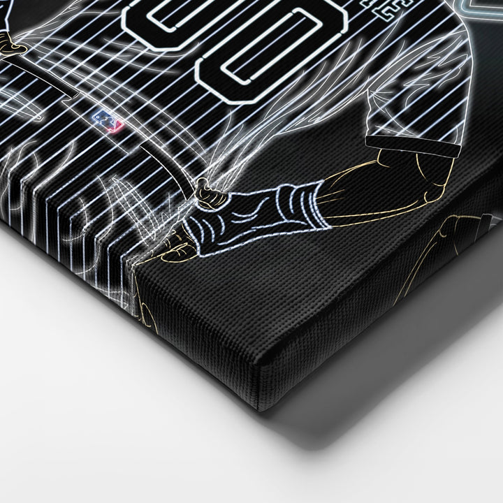 Chicago White Sox Personalized Jersey Canvas | Neon Wall Art - CanvasNeon