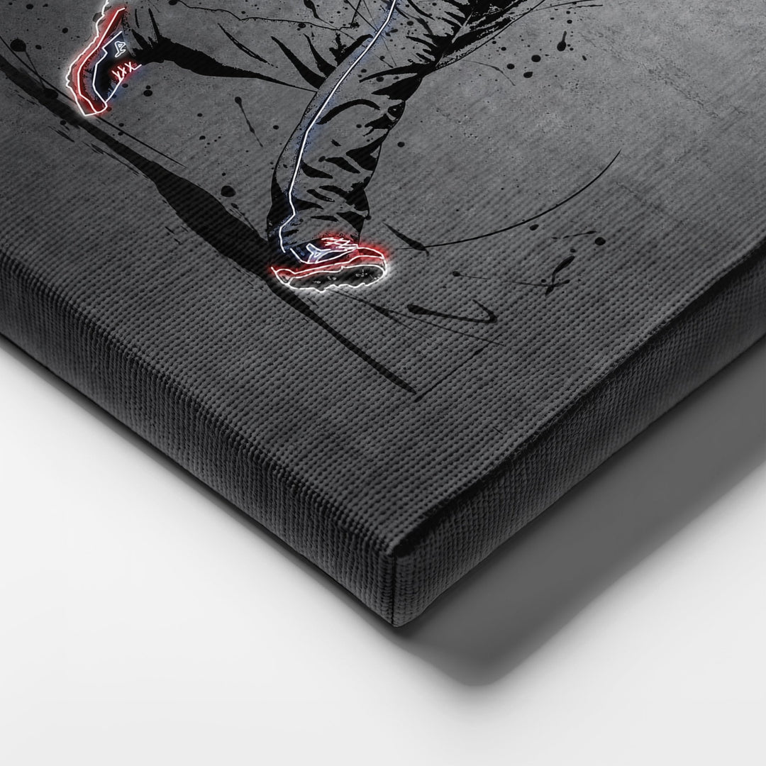 Chipper Jones Neon Canvas Art | Modern Wall Decor for Braves Fans - CanvasNeon