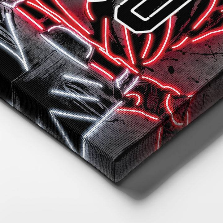 Cincinnati Reds Custom Jersey Canvas | Neon Wall Art - CanvasNeon