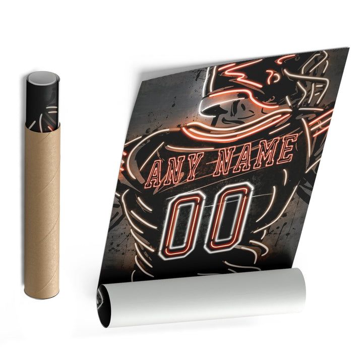 Cleveland Browns Custom Jersey Canvas | Neon Wall Art - CanvasNeon