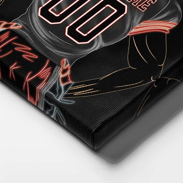 Cleveland Browns Personalized Jersey Canvas | Neon Wall Art - CanvasNeon