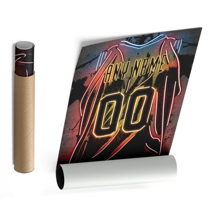 Cleveland Cavaliers Custom Jersey Canvas | Neon Wall Art - CanvasNeon