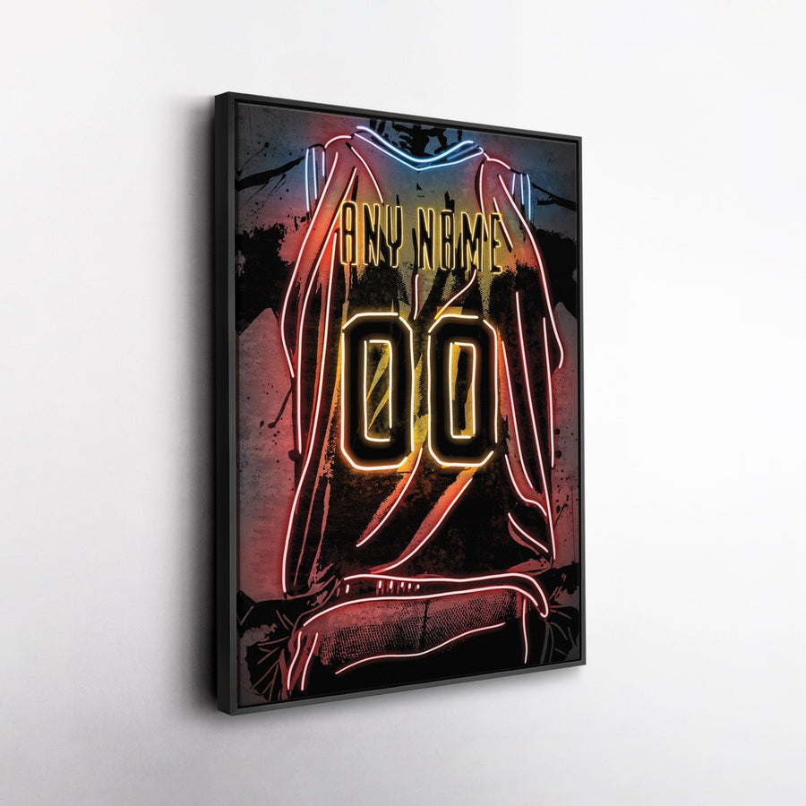 Cleveland Cavaliers Custom Jersey Canvas | Neon Wall Art - CanvasNeon