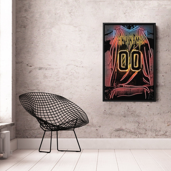 Cleveland Cavaliers Custom Jersey Canvas | Neon Wall Art - CanvasNeon