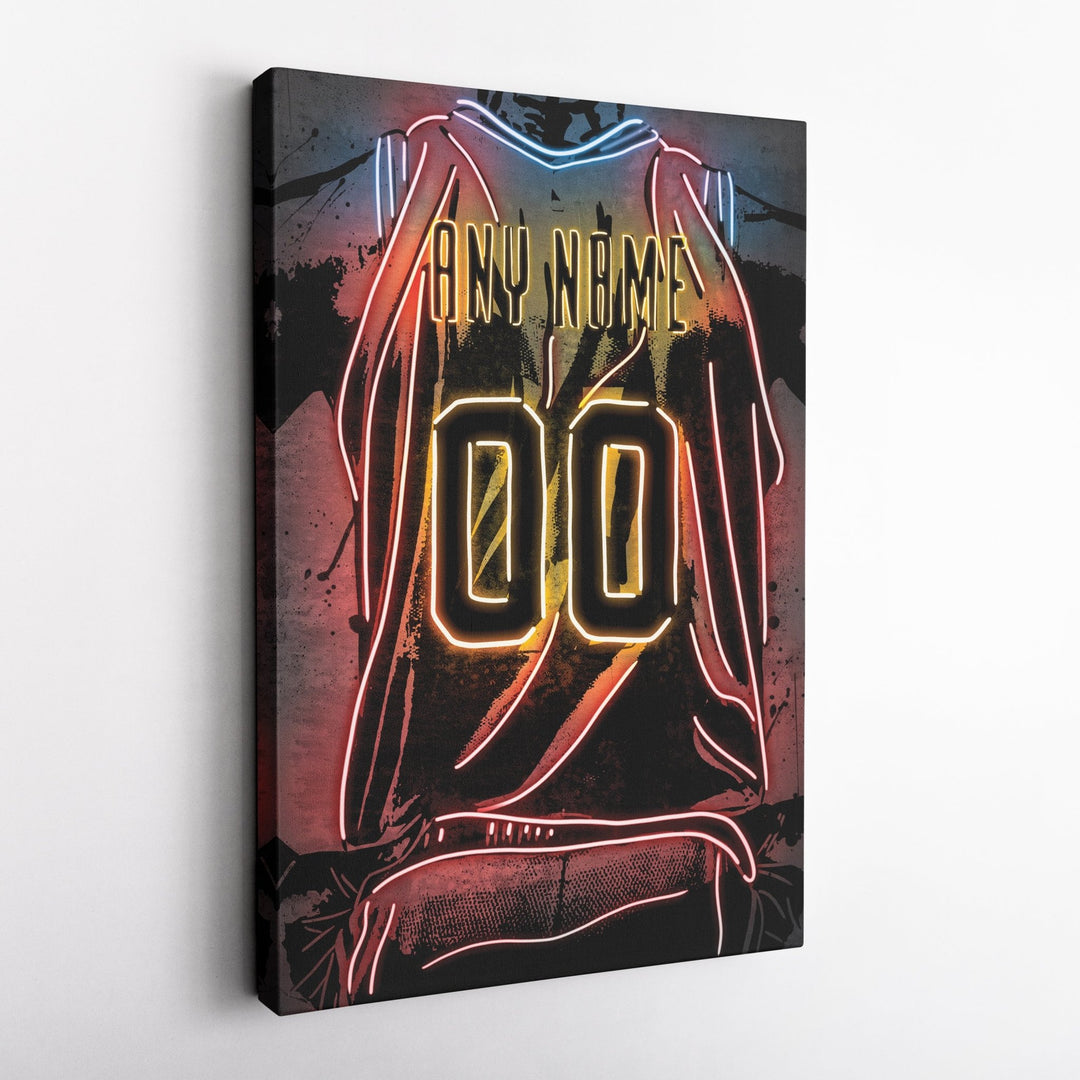 Cleveland Cavaliers Custom Jersey Canvas | Neon Wall Art - CanvasNeon