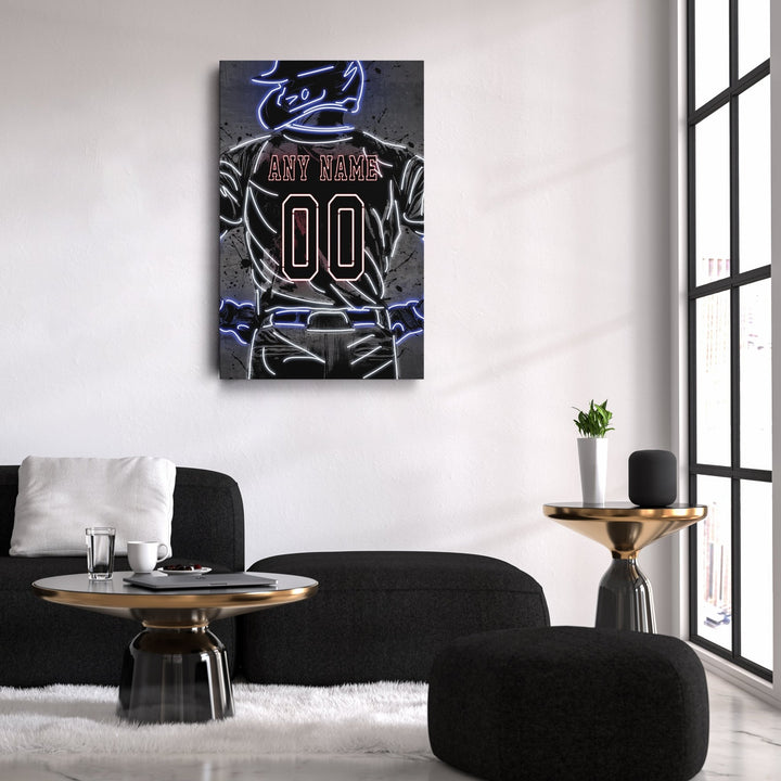 Cleveland Guardians Custom Jersey Canvas | Neon Wall Art - CanvasNeon
