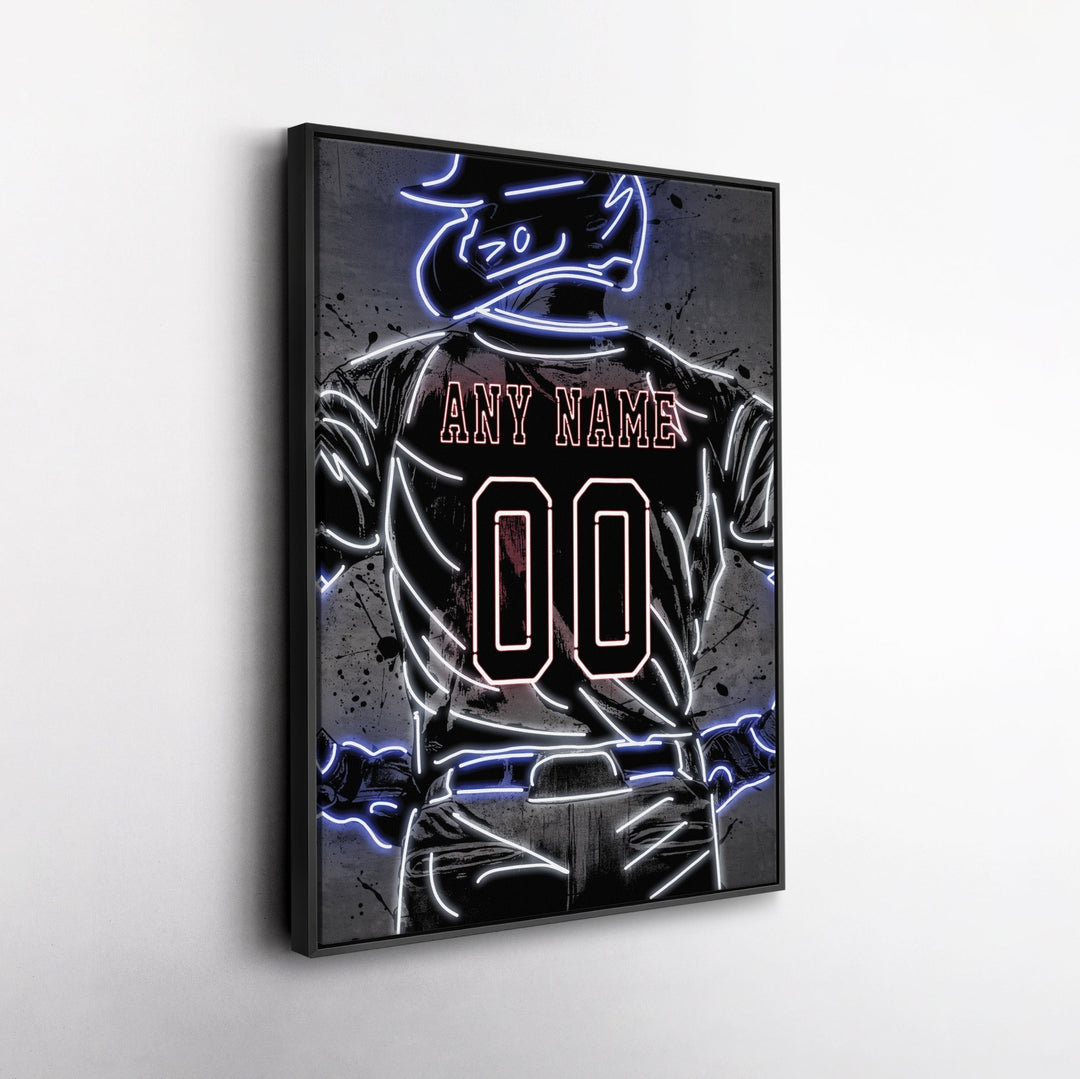 Cleveland Guardians Custom Jersey Canvas | Neon Wall Art - CanvasNeon