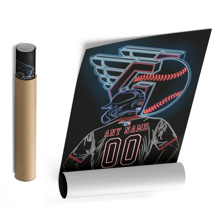 Cleveland Guardians Personalized Jersey Canvas | Neon Wall Art - CanvasNeon