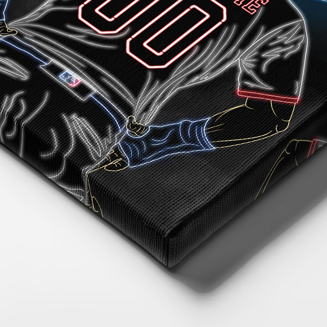 Cleveland Guardians Personalized Jersey Canvas | Neon Wall Art - CanvasNeon