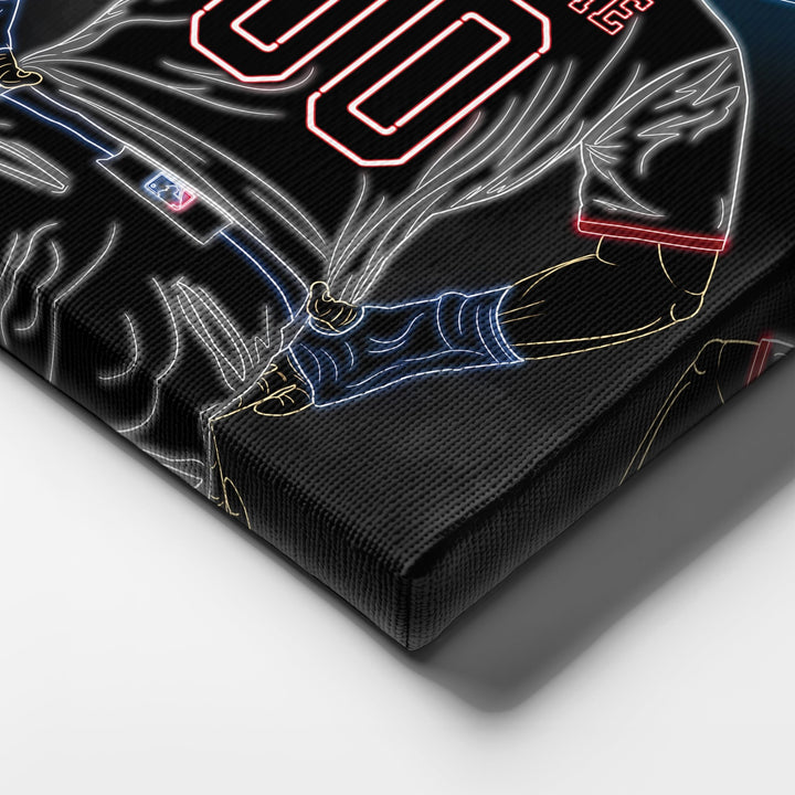 Cleveland Guardians Personalized Jersey Canvas | Neon Wall Art - CanvasNeon