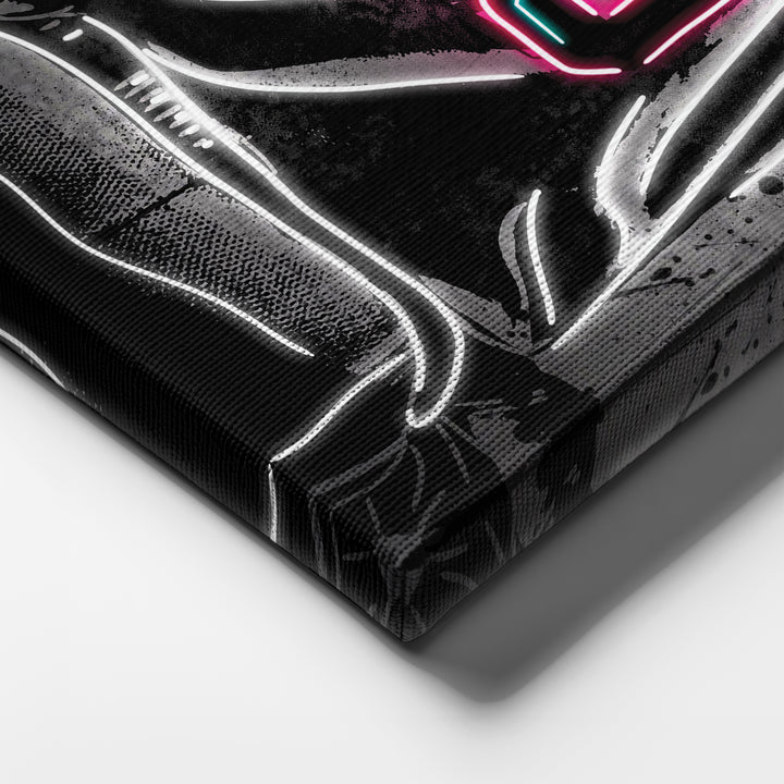 San Antonio Spurs Custom Jersey Canvas | Neon Wall Art