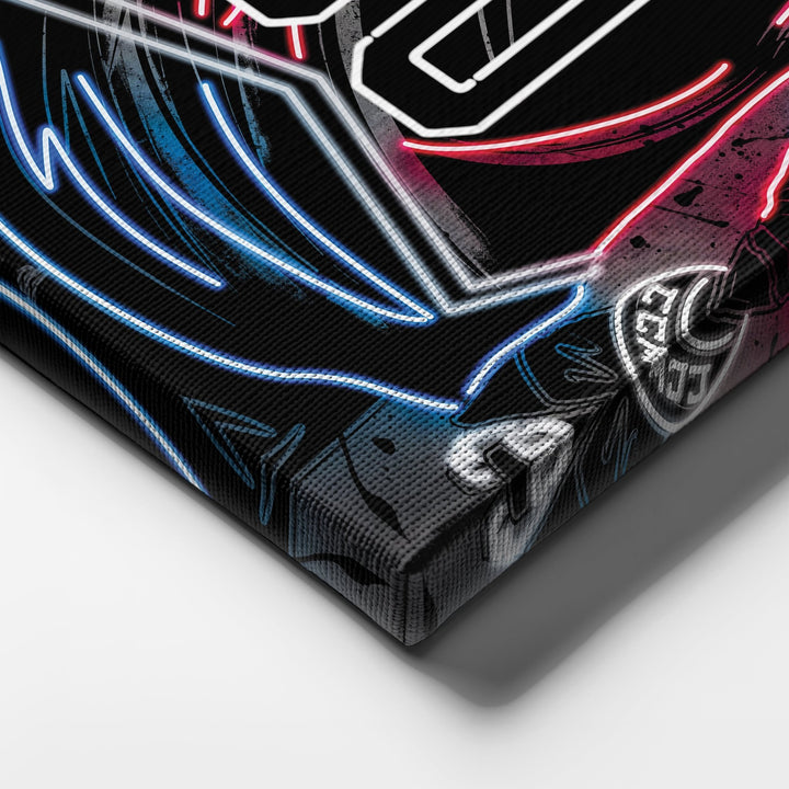 Colorado Avalanche Custom Jersey Canvas | Neon Wall Art - CanvasNeon