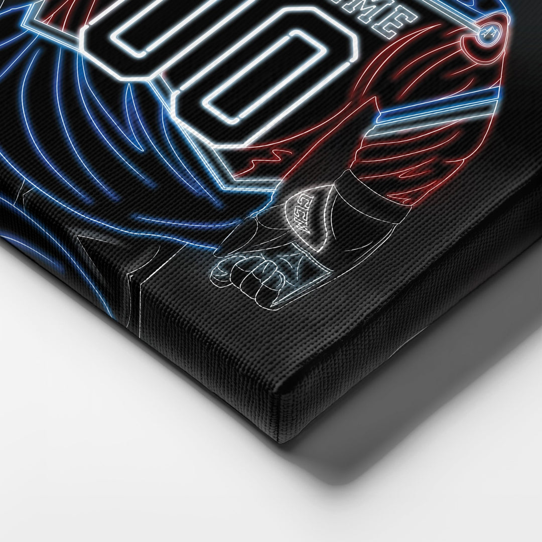 Colorado Avalanche Personalized Jersey Canvas | Neon Wall Art - CanvasNeon