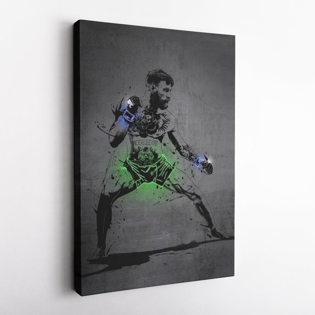 Conor McGregor Neon Canvas Art | Modern Wall Decor for UFC Fans - CanvasNeon