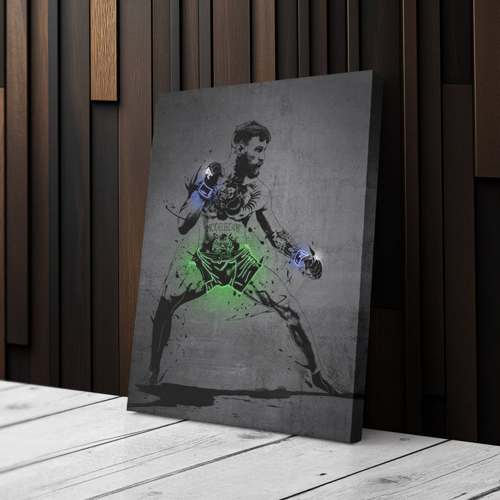 Conor McGregor Neon Canvas Art | Modern Wall Decor for UFC Fans - CanvasNeon
