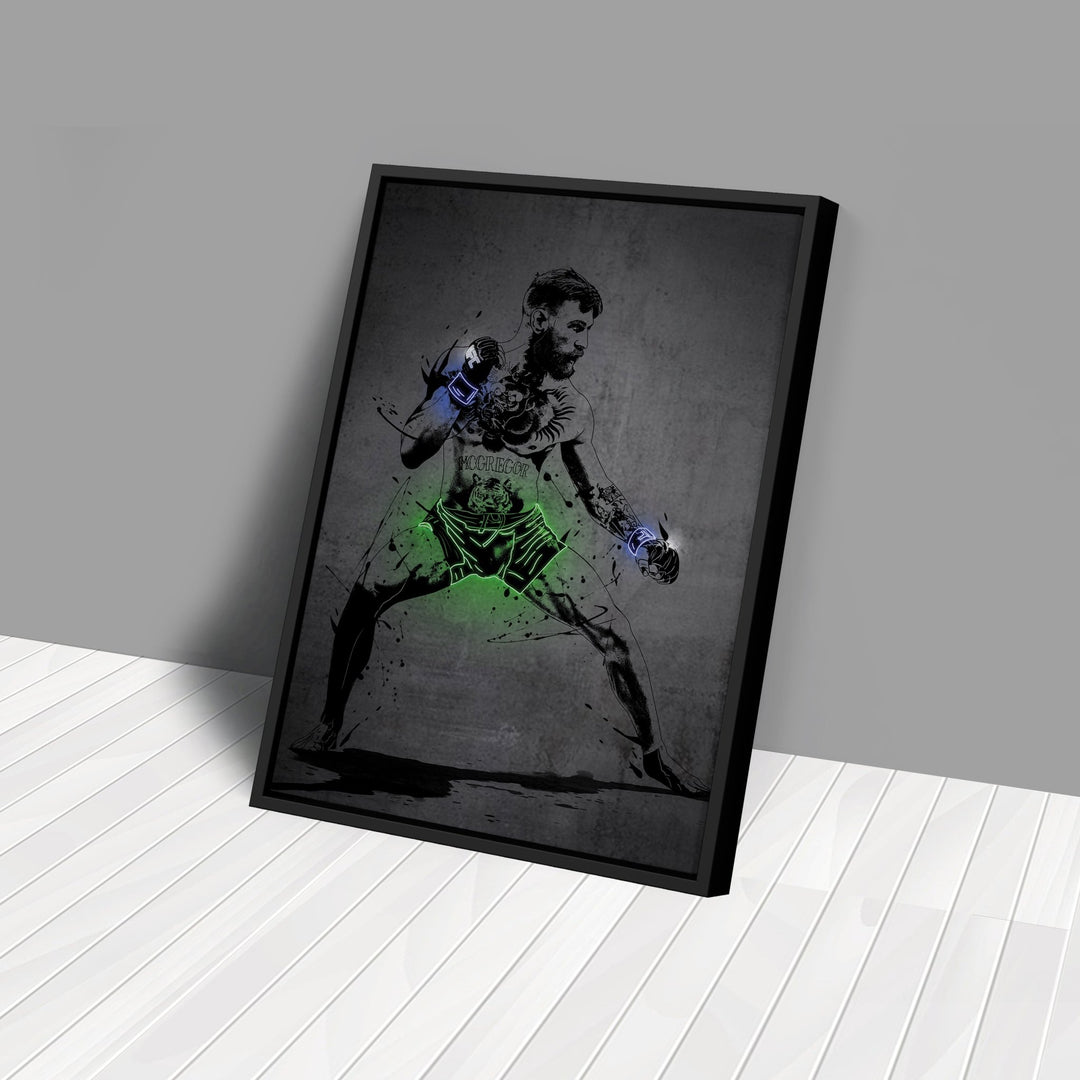 Conor McGregor Neon Canvas Art | Modern Wall Decor for UFC Fans - CanvasNeon