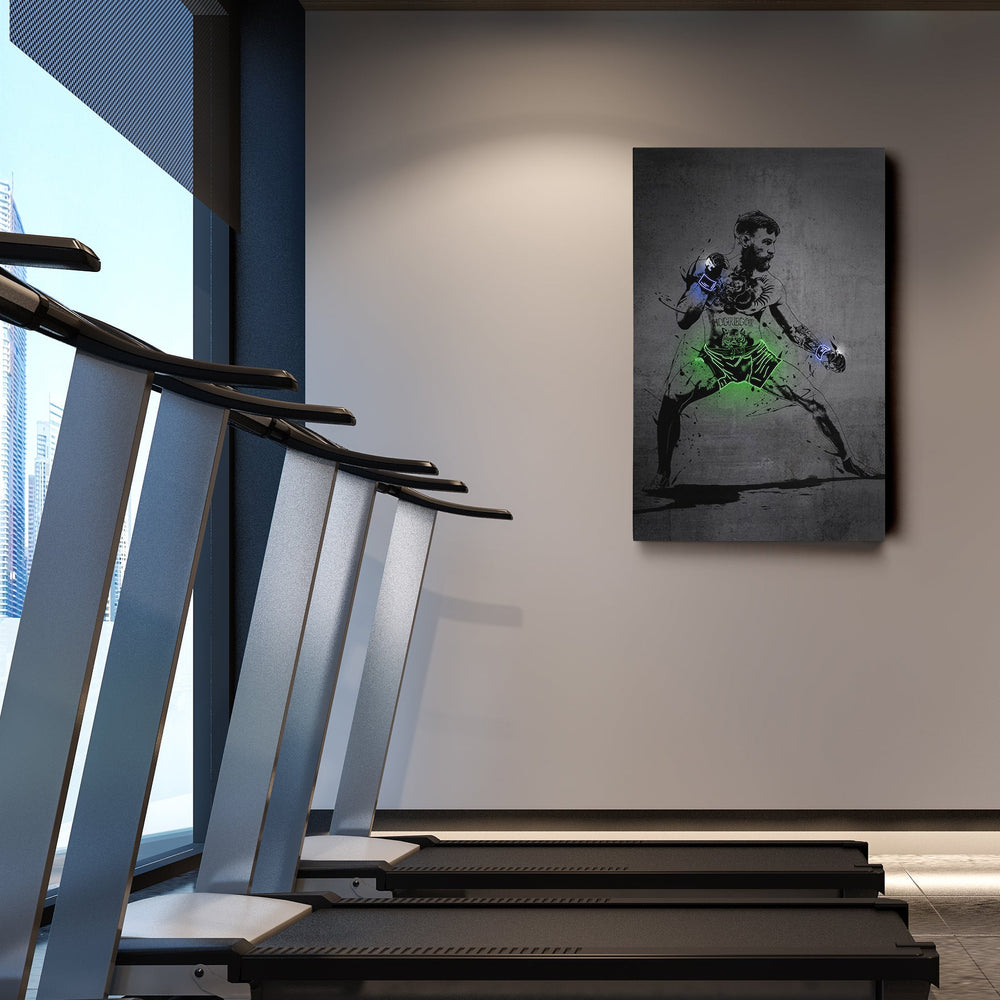 Conor McGregor Neon Canvas Art | Modern Wall Decor for UFC Fans - CanvasNeon