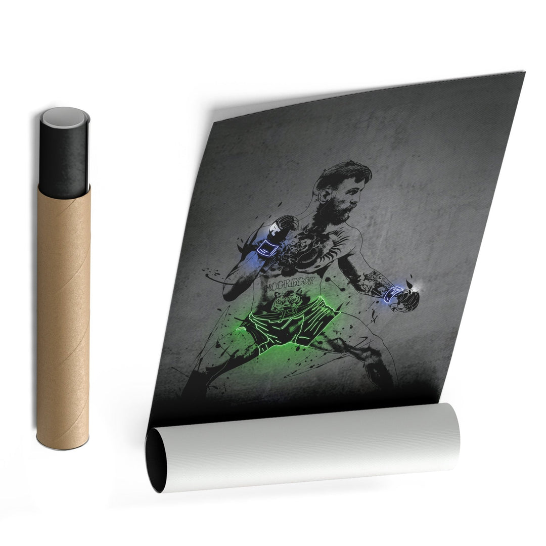 Conor McGregor Neon Canvas Art | Modern Wall Decor for UFC Fans - CanvasNeon