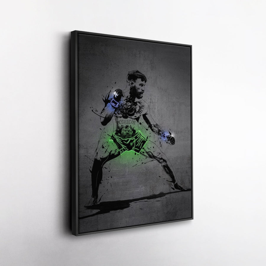 Conor McGregor Neon Canvas Art | Modern Wall Decor for UFC Fans - CanvasNeon