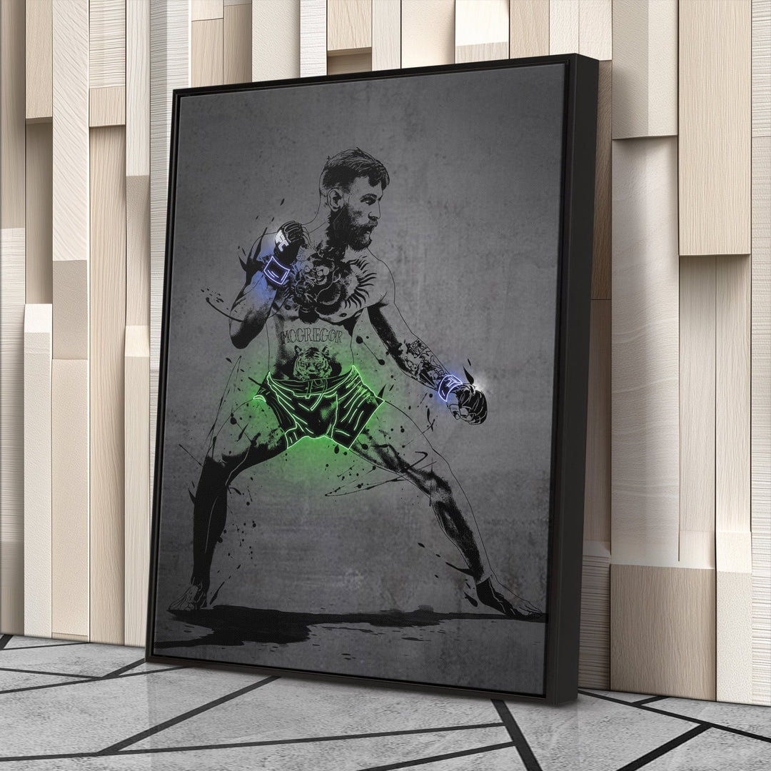 Conor McGregor Neon Canvas Art | Modern Wall Decor for UFC Fans - CanvasNeon