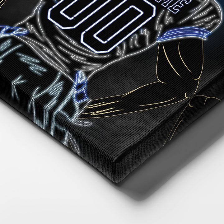 Dallas Cowboys Personalized Jersey Canvas | Neon Wall Art - CanvasNeon