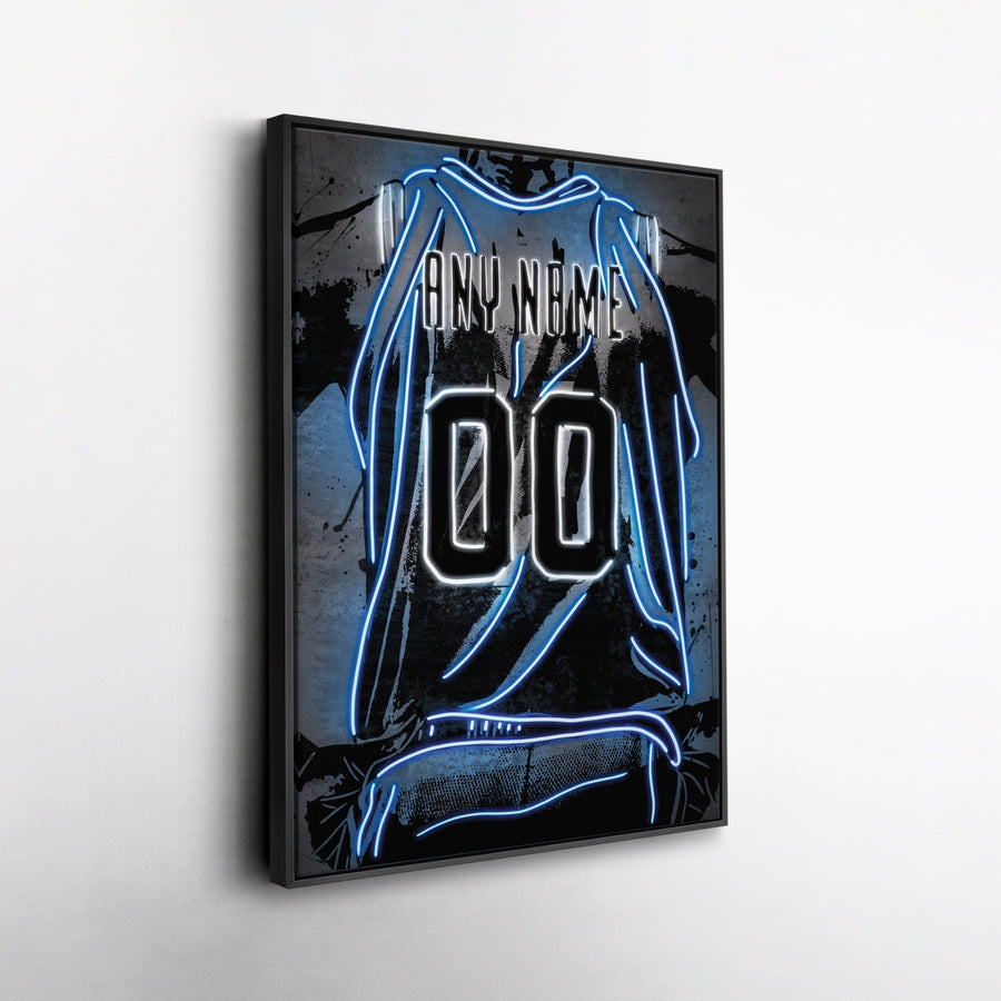 Dallas Mavericks Custom Jersey Canvas | Neon Wall Art - CanvasNeon