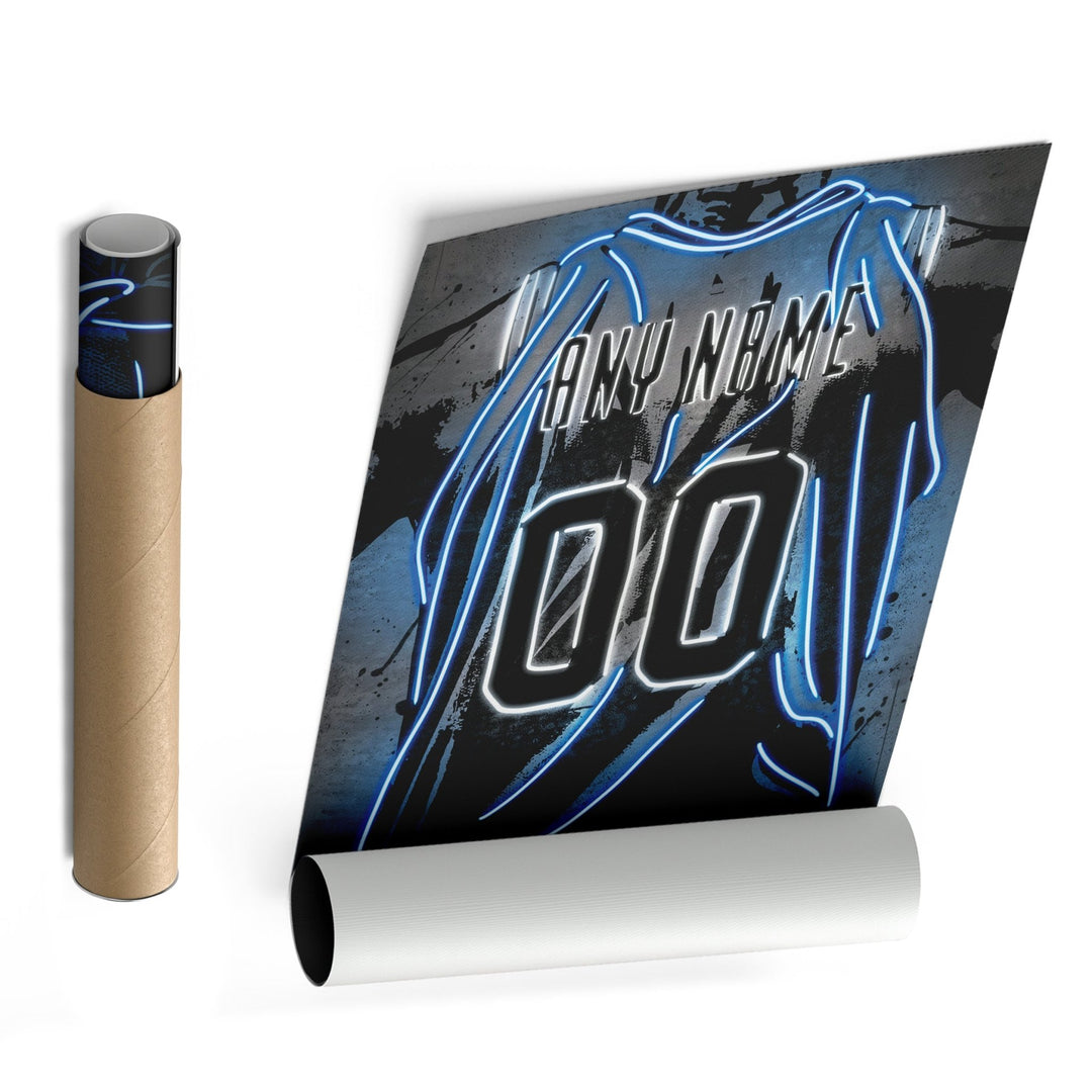 Dallas Mavericks Custom Jersey Canvas | Neon Wall Art - CanvasNeon