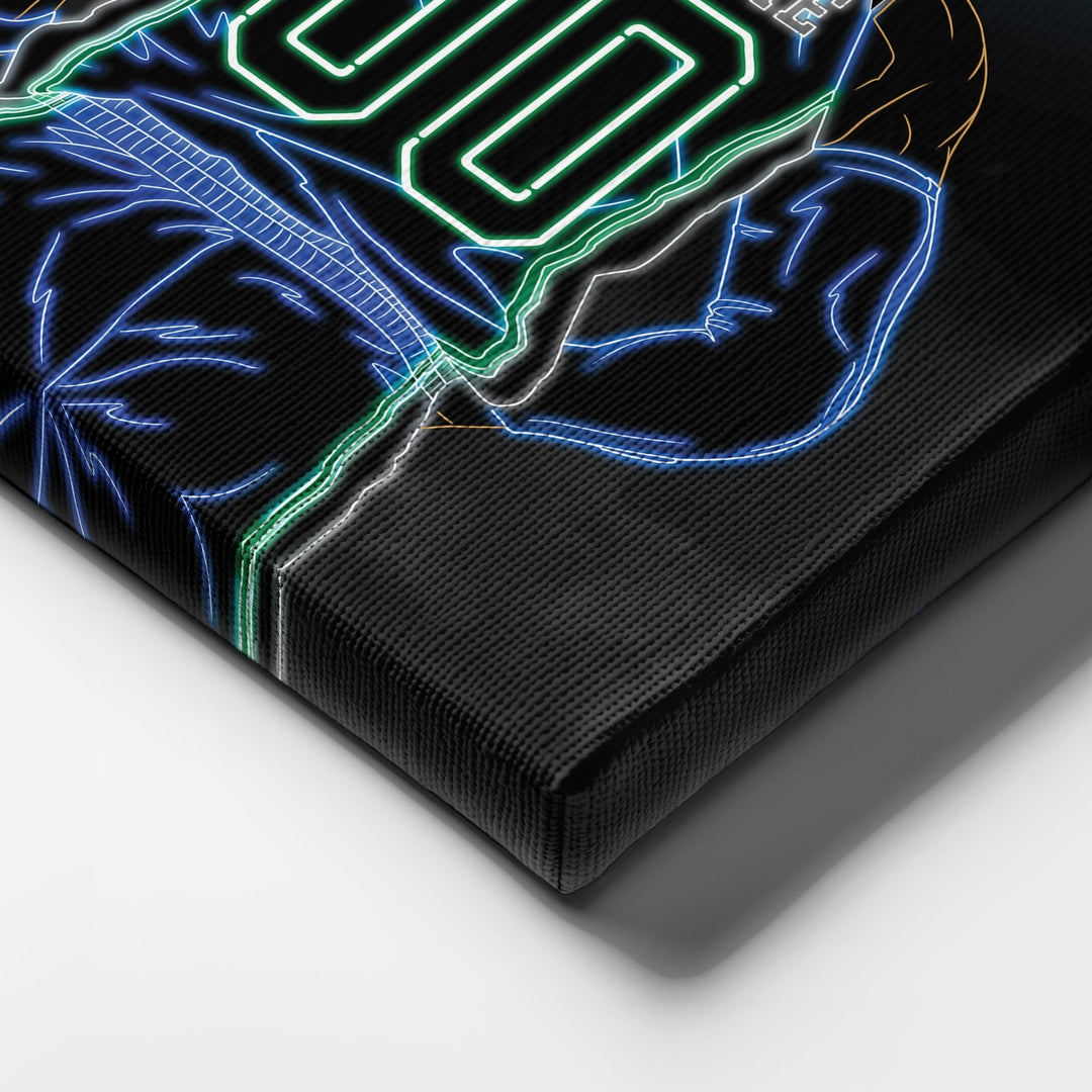 Dallas Mavericks Personalized Jersey Canvas | Neon Wall Art - CanvasNeon