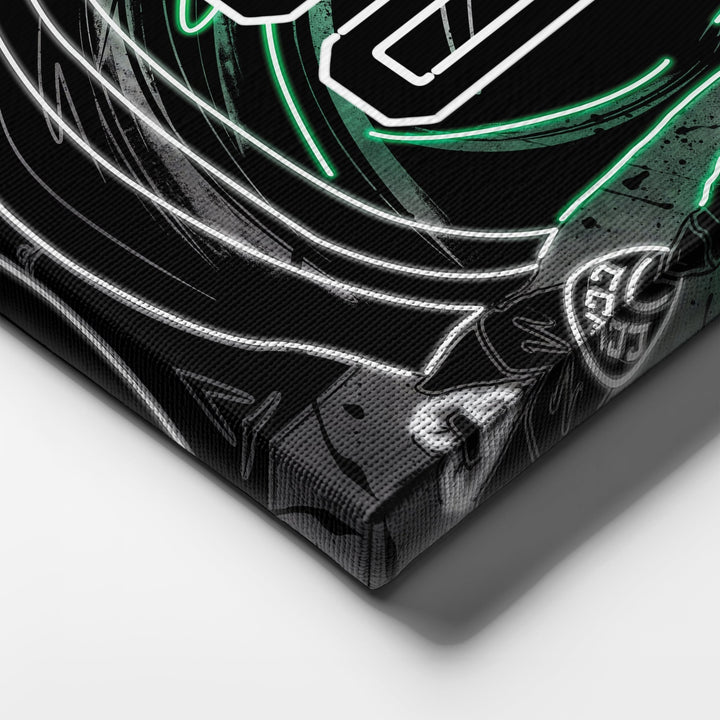 Dallas Stars Custom Jersey Canvas | Neon Wall Art - CanvasNeon