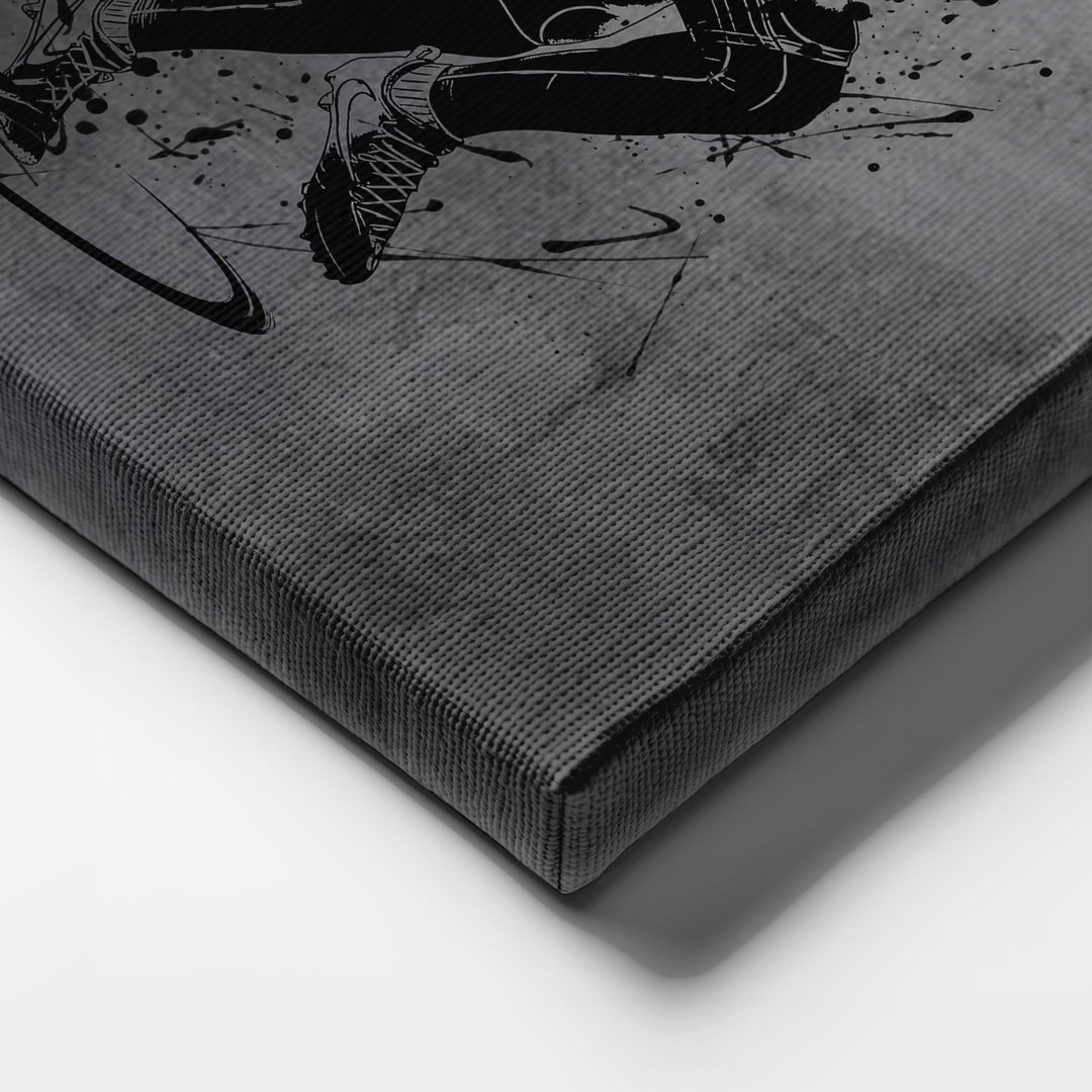 Dalvin Cook Neon Canvas Art | Modern Wall Decor for Vikings Fans - CanvasNeon