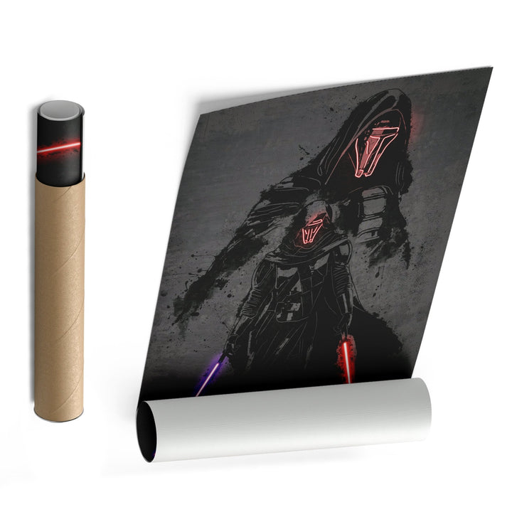 Darth Revan Canvas | Star Wars Neon Wall Art - CanvasNeon