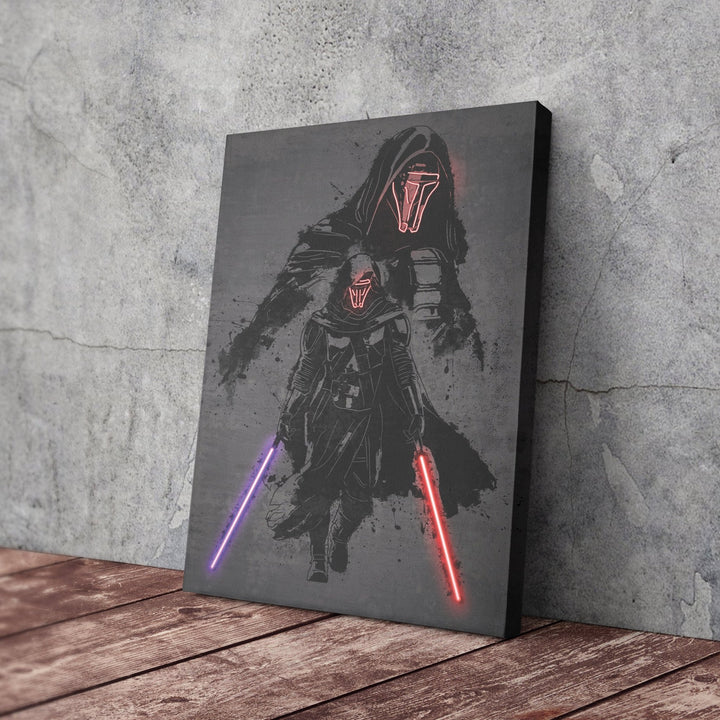 Darth Revan Canvas | Star Wars Neon Wall Art - CanvasNeon