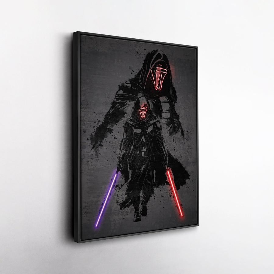 Darth Revan Canvas | Star Wars Neon Wall Art - CanvasNeon